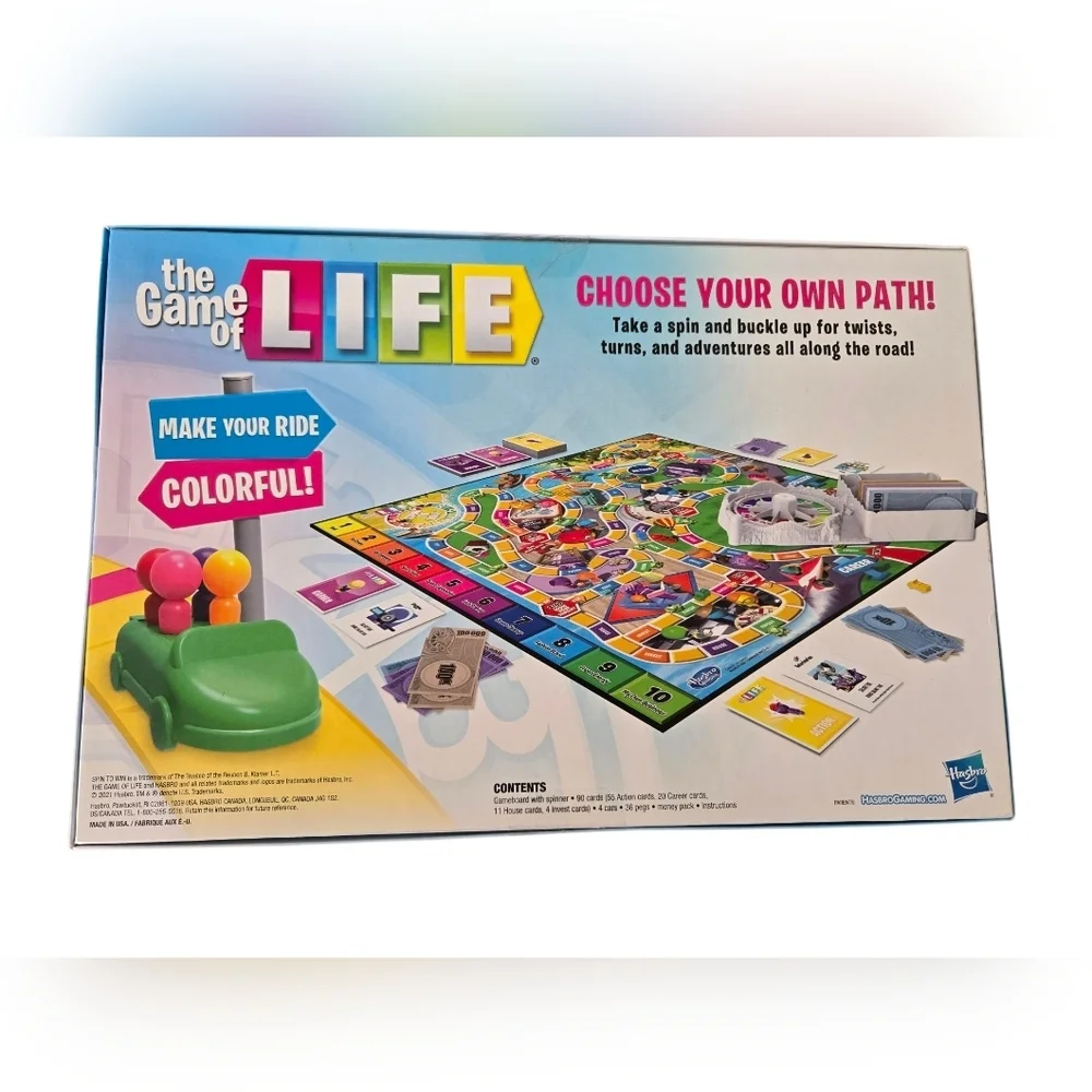 Hasbro The Game of Life Board Game - Multicolor